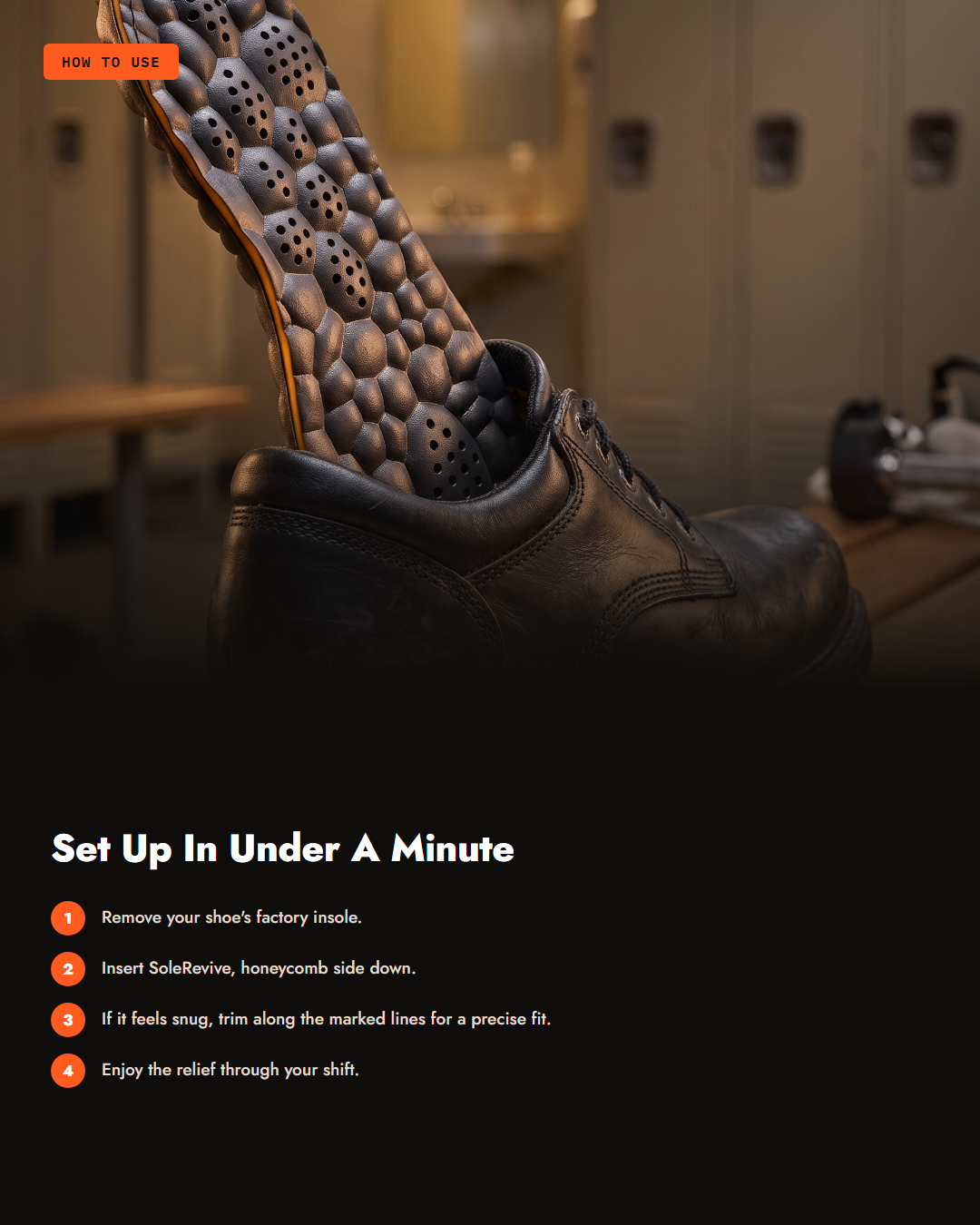 How to use SoleRevive insoles