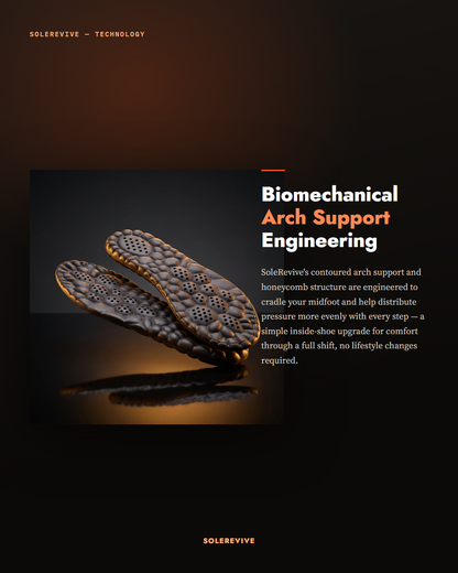SoleRevive biomechanical arch support engineering